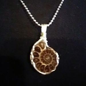 .925 silver cage wrapped cabs and fossils